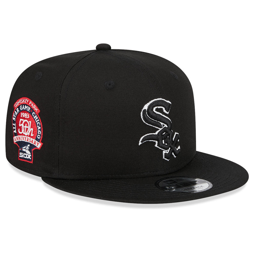 New Era - 9Fifty Side Patch Script White Sox Snapback - Black